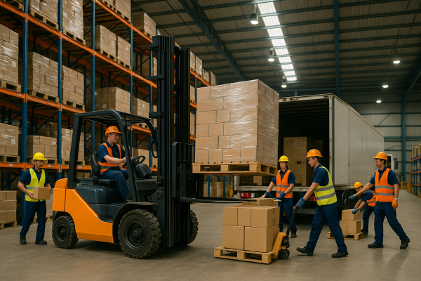 Minh Hiếu có kho bãi hiện đại và quy trình bốc xếp hiệu quả