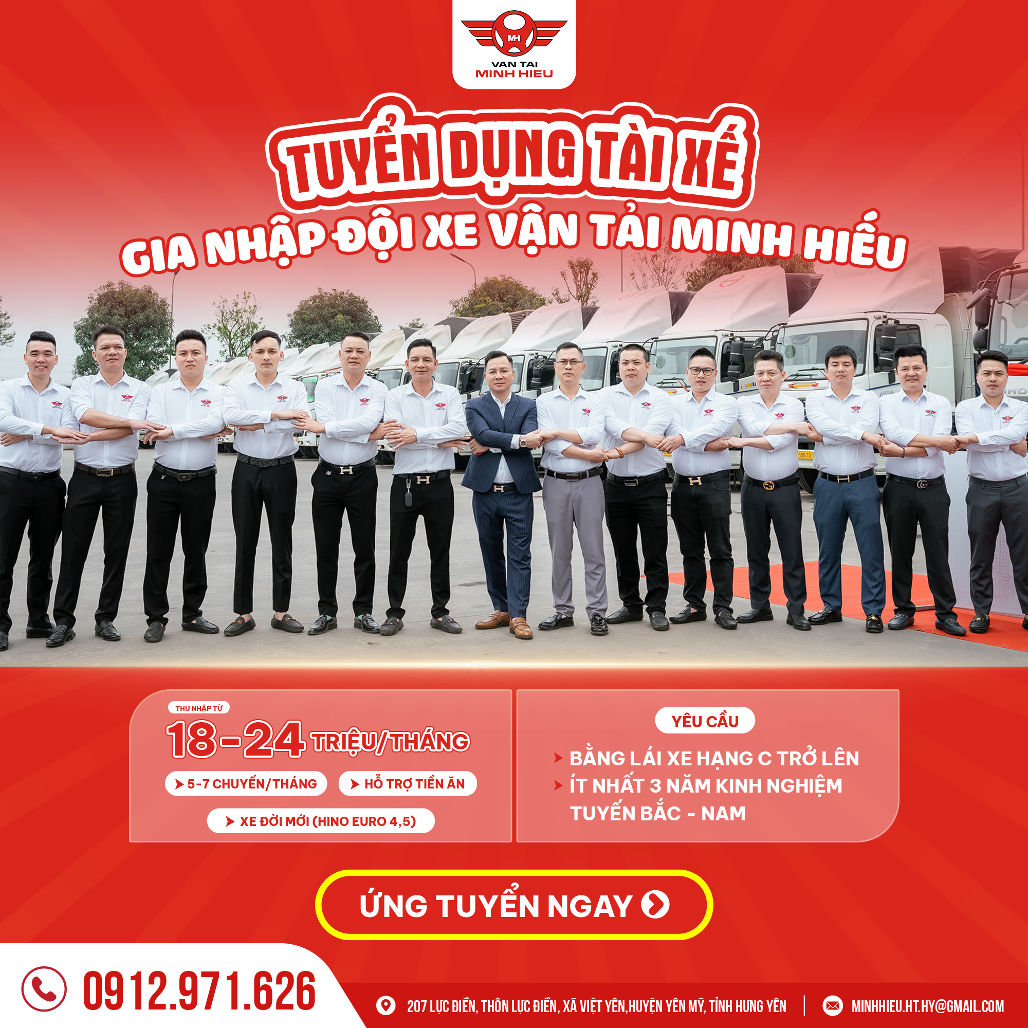 TUYỂN 50 LÁI XE ĐƯỜNG DÀI BẮC NAM